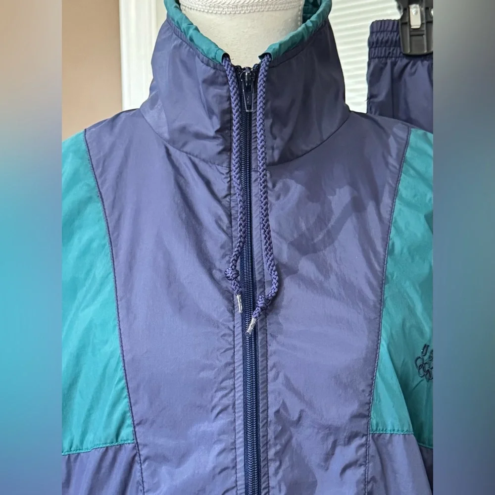 Vintage JCPenney Women’s Retro Two-Tone Jacket and Pants Track Set, Size M